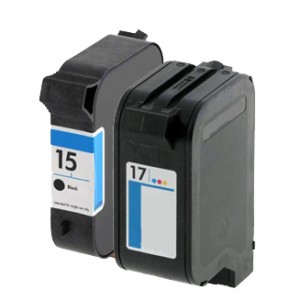 HP 15 Black & 17 Colour Compatible Value pack