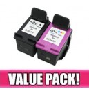 HP 60XL Black & Colour Compatible Value Pack