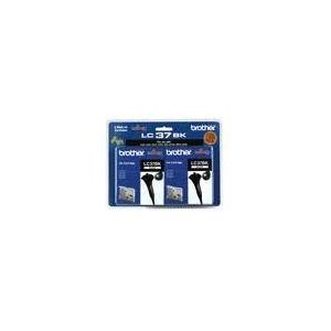 Brother Genuine LC37 Black Twin Pack