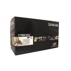 Lexmark C792DE X792DE Black Prebate Toner C792A1KG