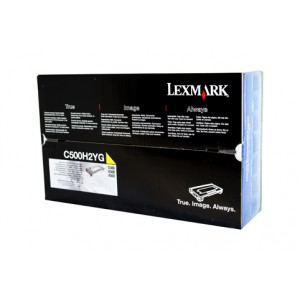 Lexmark C500 X500 X502 Yellow High Yield Genuine Toner