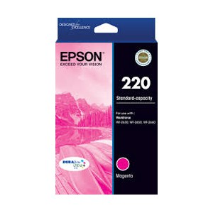 Epson 220 Genuine Magenta Ink Cartridge Standard Yield