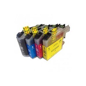 4 Pack Compatible Brother LC-233 Ink Cartridge Set (C,M,Y,BK)