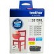 Brother LC3319XL CMY Ink Cartridge Value Pack