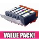 Canon PGI 520 CLI 521 Compatible Value Pack
